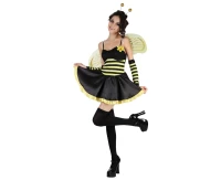 Role play-set for adult Bee (dress, gloves, wings, hairband), size S